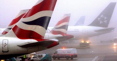 Heathrow Airport cancels 80 flights as 'freezing fog' sees temperatures plummet to -8C