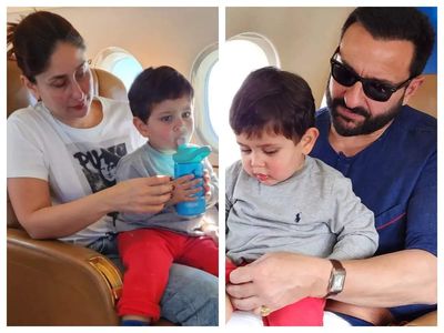 Saba Ali Khan shares adorable photos of Jeh with Kareena Kapoor and Saif Ali Khan; asks fans if he is daddy's darling or mama's munchkin