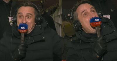 Gary Neville's Sky Sports podcast hijacked by Arsenal fans after title prediction