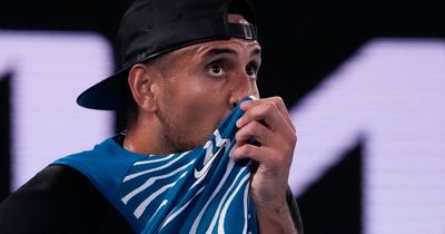 Nick Kyrgios makes rude gesture from hospital bed after undergoing knee surgery
