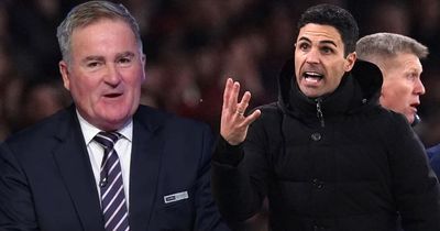 Richard Keys can't help himself after Mikel Arteta booked for touchline antics