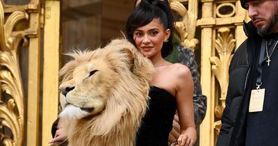 Kylie Jenner leaves fans 'feeling sick' as she wears lion's head to fashion show