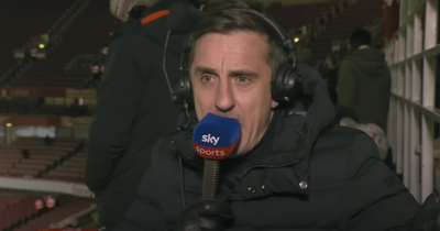 Gary Neville outlines Antony 'disappointment' in Manchester United loss to Arsenal