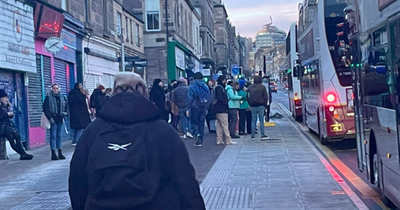 Edinburgh locals forced to queue across cycle lane after 'pedestrian safe' redesign