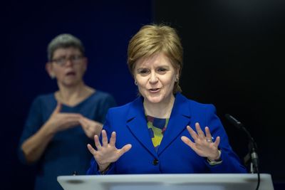 Sturgeon condemns placards at rally against blocking of gender reforms