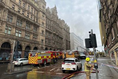 Edinburgh: Firefighter critically injured in blaze at old Jenners department store
