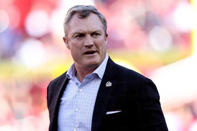 NFL fans are mystified at how John Lynch teleported from a suite to the field in what felt like seconds