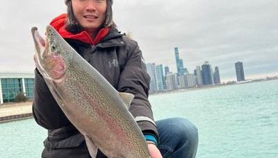 Patience pays in catching a personal-best rainbow trout