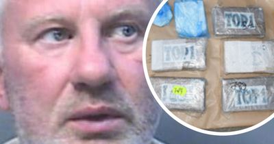 Man caught with 13 kilo blocks of cocaine in a shipping container at his house