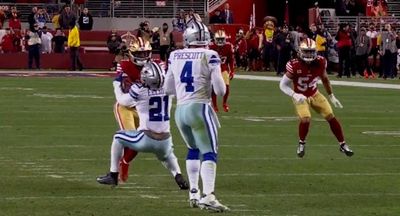 NFL fans had so many jokes about Ezekiel Elliott getting trucked on Cowboys’ hilariously bad final play