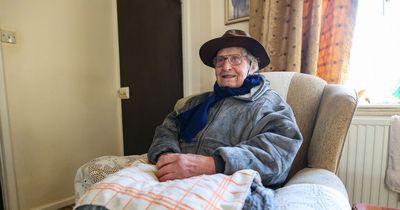 D-Day hero, 103, keeps warm under tea towels after electricity cut off for MONTHS