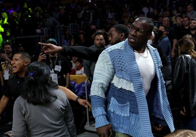 An angry-looking Shannon Sharpe and his stylish cardigan became a meme after his Grizzlies incident