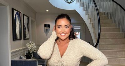 Jacqueline Jossa gives look inside stunning home - spiral staircase to giant chandelier
