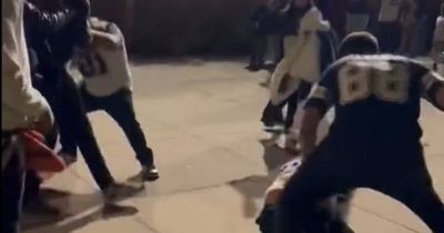 Dallas Cowboys fans in street brawl in ugly scenes after San Francisco 49ers playoff loss