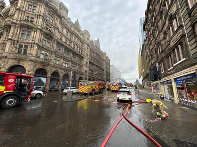 Five firefighters injured while tackling blaze in former Jenners building