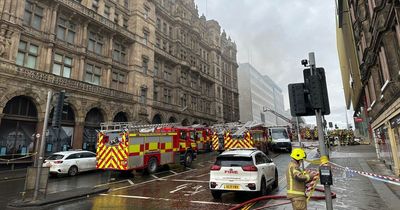Firefighter in critical condition after blaze at former Edinburgh department store