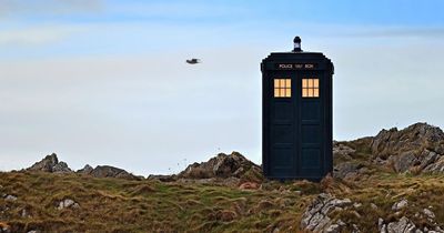 Doctor Who filming sees Tardis appear on Welsh coastal path