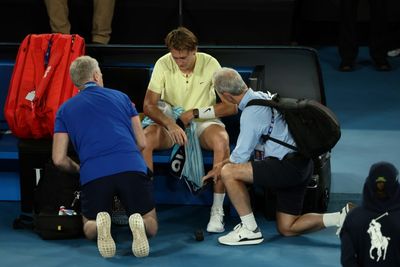 Korda says could barely hold racquet in painful Australian Open exit
