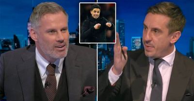 Gary Neville leaves Jamie Carragher baffled with bizarre Mikel Arteta prediction