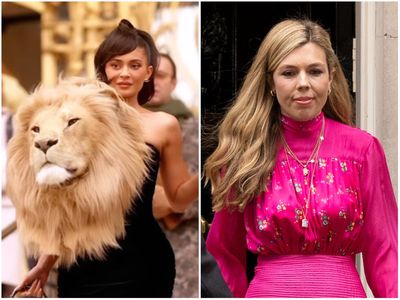 Carrie Johnson criticises ‘grim’ Schiaparelli fake lion head dress worn by Kylie Jenner