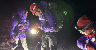 Moffat Mountain Rescue Team help hillwalker in "challenging" weather conditions