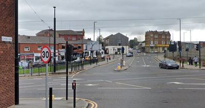 Search for boys who threatened pair with knife before hurling a brick at victim's face