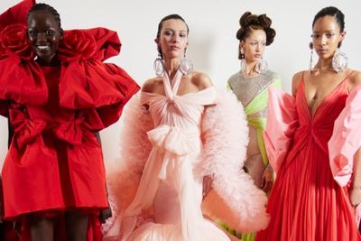 Giambattista Valli delivers plenty of red carpet-ready drama — just in time for awards season