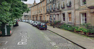 Edinburgh home on plush street bursts into flames as fire crews race to the scene