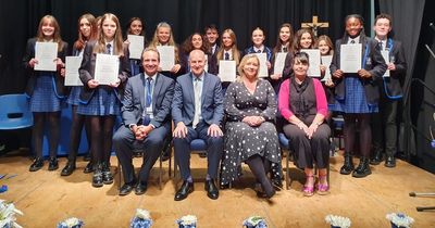 Holy Cross High School celebrate pupils at annual senior awards ceremony
