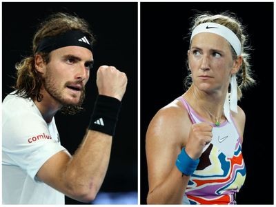 Stefanos Tsitsipas and Victoria Azarenka make experience count at Australian Open