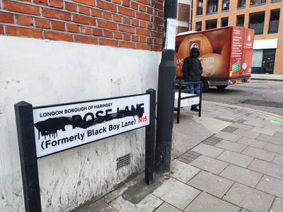 ‘Mindless’ vandals target new street signs after Black Boy Lane renamed La Rose Lane in honour of author