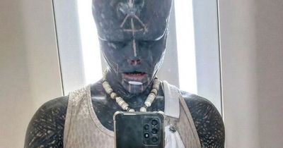 'Black alien' tattoo addict 'barred from restaurants' over extreme body modification