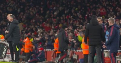 Arsenal footage reveals Mikel Arteta's touchline exchange after Eddie Nketiah winner vs Man Utd