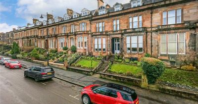 Glasgow townhouse flat with stunning interiors goes on sale in leafy west end