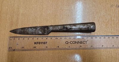 Police find seven-inch knife in a kids' play area
