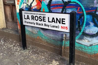Street sign on former Black Boy Lane vandalised within 24 hours of renaming
