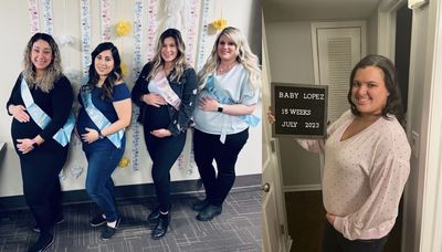 ‘Miraculous.’ A quintet of nurses at Berwyn birthing center expecting babies of their own