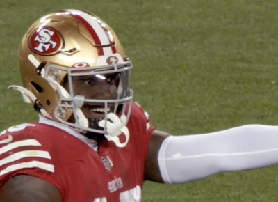 Mics caught 49ers’ Deebo Samuel left speechless by George Kittle’s heroics after being his hype man