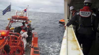 Rescue efforts underway after cargo ship sinks between S. Korea and Japan