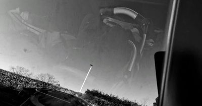 Toddler left standing on buggy in back of moving car in Dublin