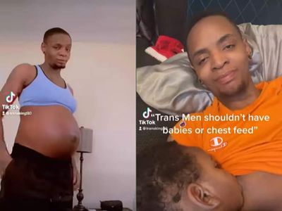 Breastfeeding transgender man’s pictures go viral after giving birth to the baby