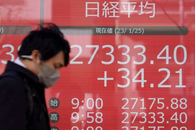 Asia shares trading mixed, China markets closed for holidays