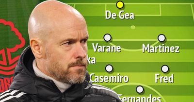 Man Utd predicted line-up vs Nottingham Forest as Erik ten Hag deals without three stars