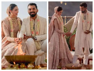 Did you know Athiya Shetty's gorgeous bridal handmade lehenga took 10,000 hours to make?