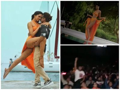 Pathaan: Deepika Padukone's saffron bikini in 'Besharam Rang' survives cut; theatre erupts in screams and whistles - WATCH