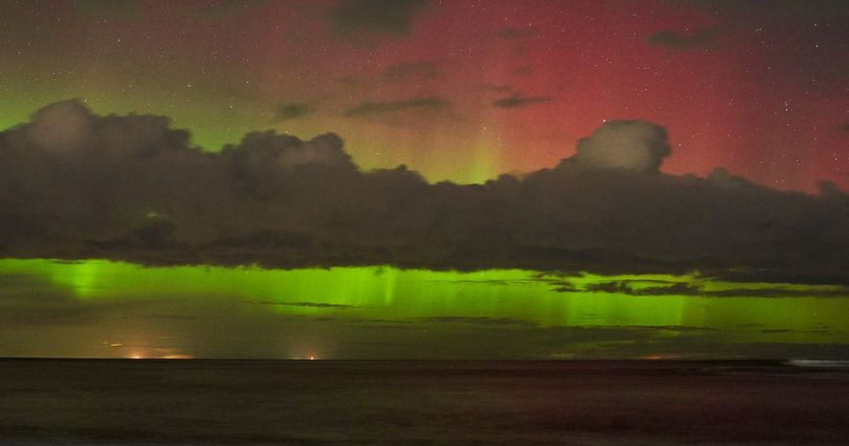 Northern Lights Captured On Beach As Scottish…