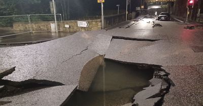 'Earthquake-like' damage after burst main lifts tarmac in Milngavie leaving thousands without water