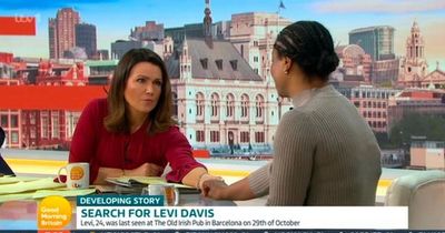 Susanna Reid leaves GMB studio to console tearful mum of missing Levi Davis