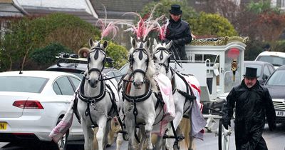 Mourners gather for funeral of young woman shot outside pub on Christmas Eve