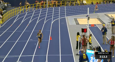Michigan’s Women’s Track & Field team pulled off an impossible comeback after a runner fell